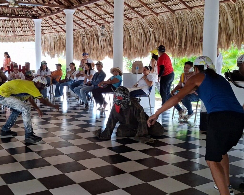 Parodia "La matanza del tigre", en Sincé.