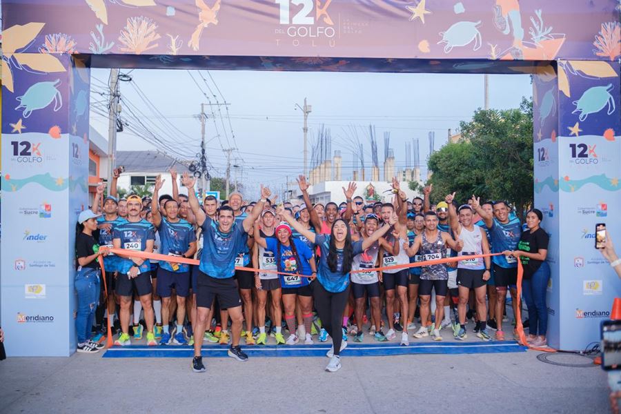 Más de 1500 atletas nacionales e internacionales compitieron en la carrera 12K del Golfo, en el municipio de Tolú, lo que consolidó a este evento deportivo como el más importante del año en el departamento de Sucre.